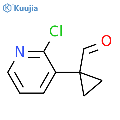 1-(2-chloropyridin-3-yl)cyclopropane-1-carbaldehyde structure