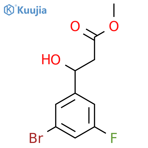 methyl 3-(3-bromo-5-fluorophenyl)-3-hydroxypropanoate structure