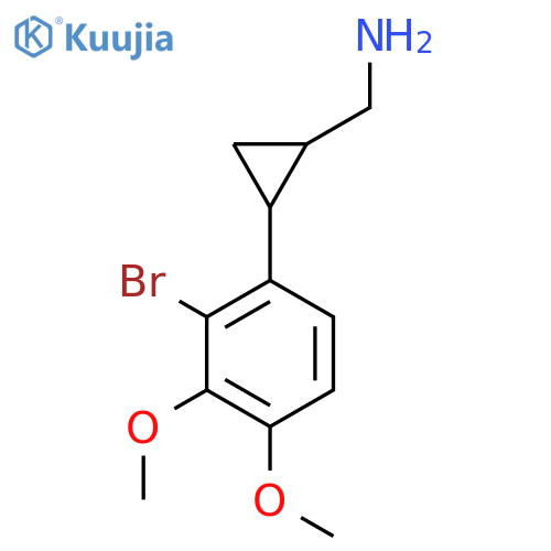 2-(2-bromo-3,4-dimethoxyphenyl)cyclopropylmethanamine structure