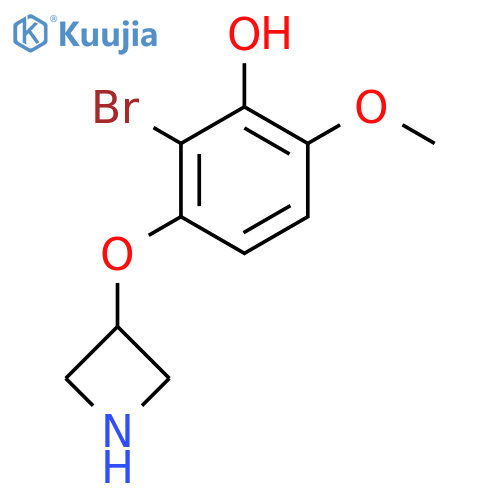 3-(azetidin-3-yloxy)-2-bromo-6-methoxyphenol structure