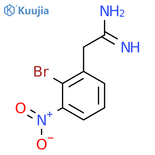 2-(2-bromo-3-nitrophenyl)ethanimidamide structure