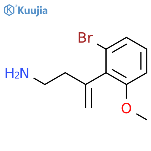 3-(2-bromo-6-methoxyphenyl)but-3-en-1-amine structure