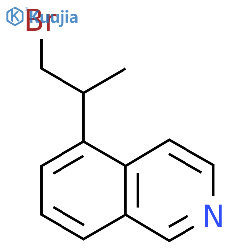 5-(1-bromopropan-2-yl)isoquinoline structure
