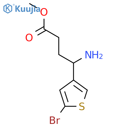 methyl 4-amino-4-(5-bromothiophen-3-yl)butanoate structure