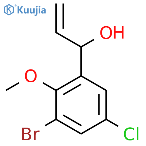 1-(3-bromo-5-chloro-2-methoxyphenyl)prop-2-en-1-ol structure