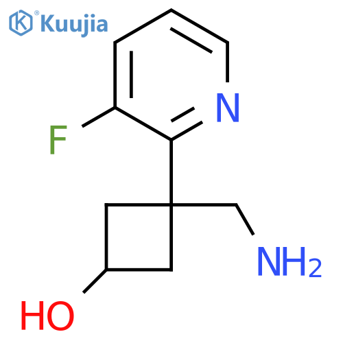 3-(aminomethyl)-3-(3-fluoropyridin-2-yl)cyclobutan-1-ol structure