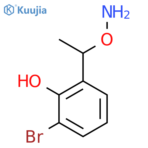 2-1-(aminooxy)ethyl-6-bromophenol structure