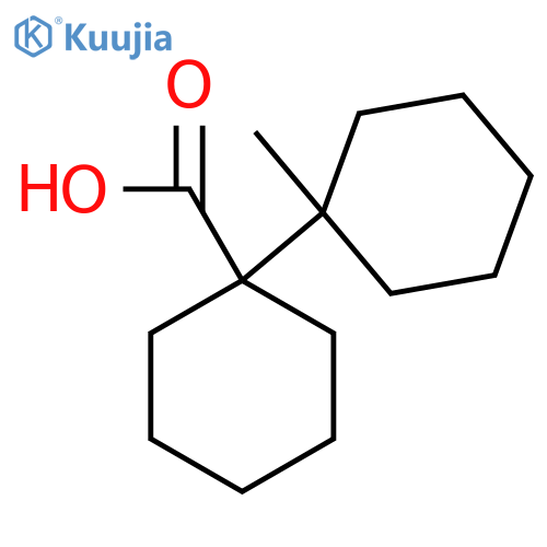 1-(1-methylcyclohexyl)cyclohexane-1-carboxylic acid structure
