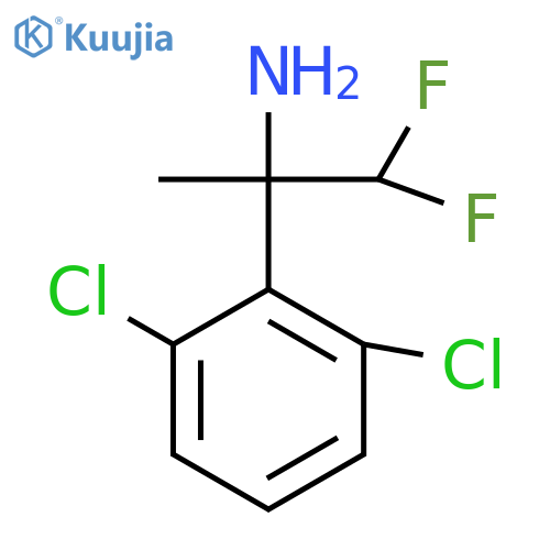 2-(2,6-dichlorophenyl)-1,1-difluoropropan-2-amine structure
