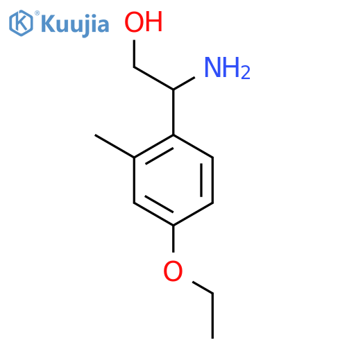 2-amino-2-(4-ethoxy-2-methylphenyl)ethan-1-ol structure