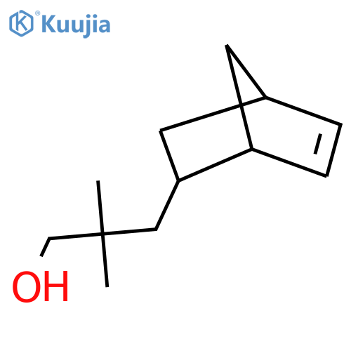 3-{bicyclo2.2.1hept-5-en-2-yl}-2,2-dimethylpropan-1-ol structure