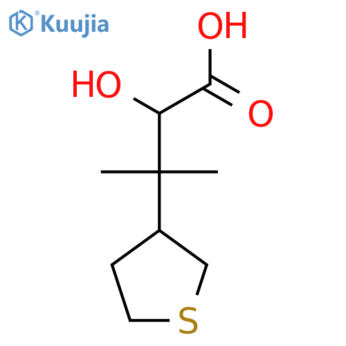 2-hydroxy-3-methyl-3-(thiolan-3-yl)butanoic acid structure