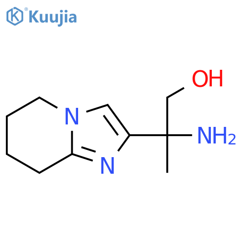 2-amino-2-{5H,6H,7H,8H-imidazo1,2-apyridin-2-yl}propan-1-ol structure