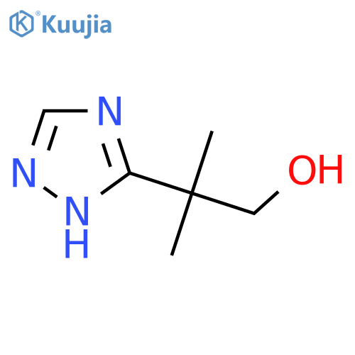 2-methyl-2-(1H-1,2,4-triazol-3-yl)propan-1-ol structure