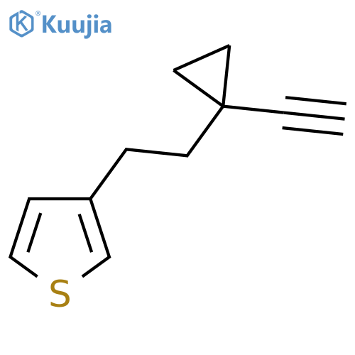 3-2-(1-ethynylcyclopropyl)ethylthiophene structure