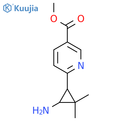 methyl 6-(3-amino-2,2-dimethylcyclopropyl)pyridine-3-carboxylate structure