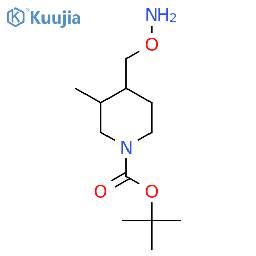 tert-butyl 4-(aminooxy)methyl-3-methylpiperidine-1-carboxylate structure