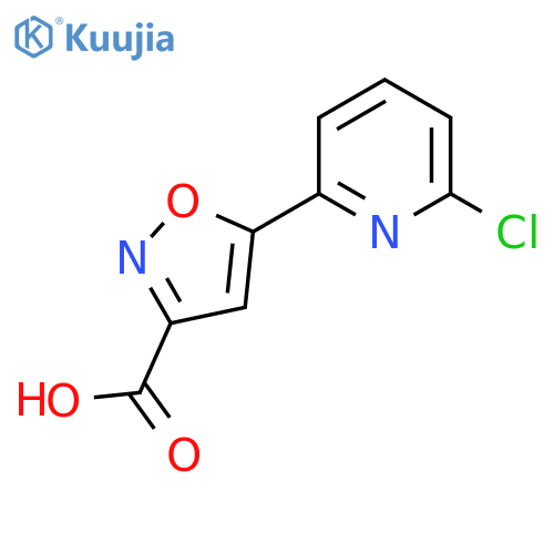5-(6-chloropyridin-2-yl)-1,2-oxazole-3-carboxylic acid structure
