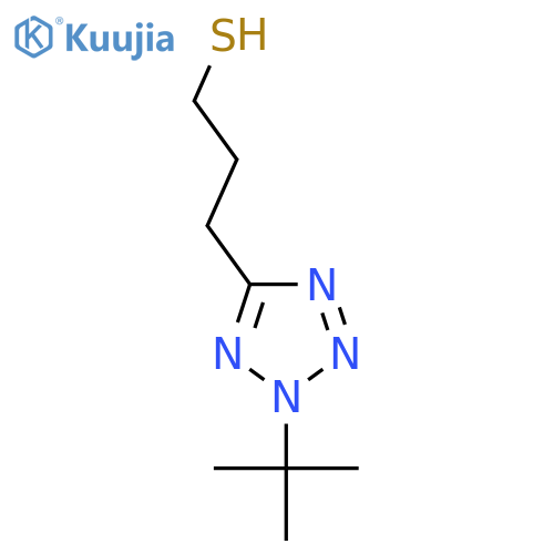 3-(2-tert-butyl-2H-1,2,3,4-tetrazol-5-yl)propane-1-thiol structure