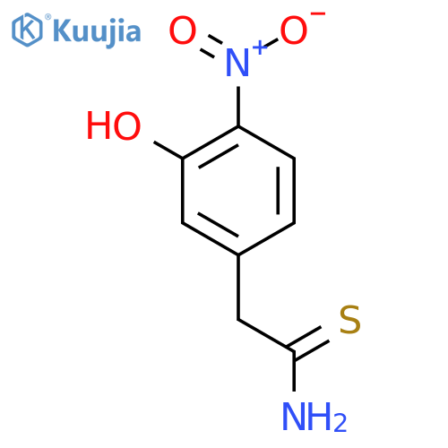 2-(3-hydroxy-4-nitrophenyl)ethanethioamide structure