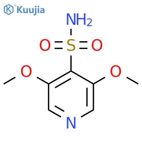 3,5-Dimethoxypyridine-4-sulfonamide structure