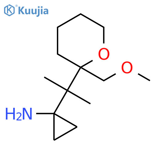 1-{2-2-(methoxymethyl)oxan-2-ylpropan-2-yl}cyclopropan-1-amine structure