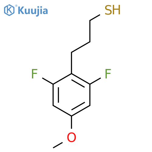 3-(2,6-difluoro-4-methoxyphenyl)propane-1-thiol structure