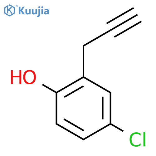 4-chloro-2-(prop-2-yn-1-yl)phenol structure