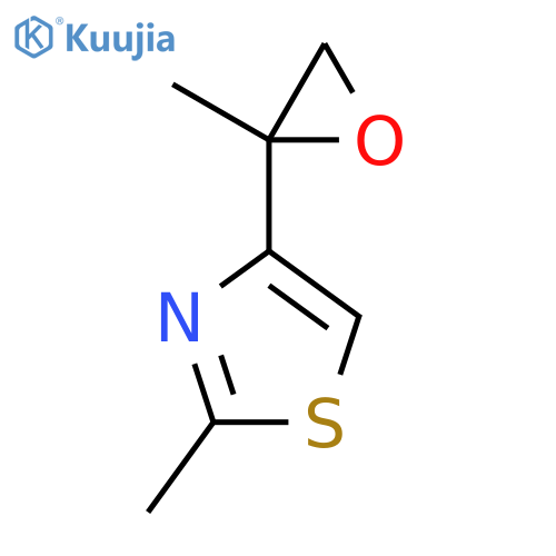 2-methyl-4-(2-methyloxiran-2-yl)-1,3-thiazole structure