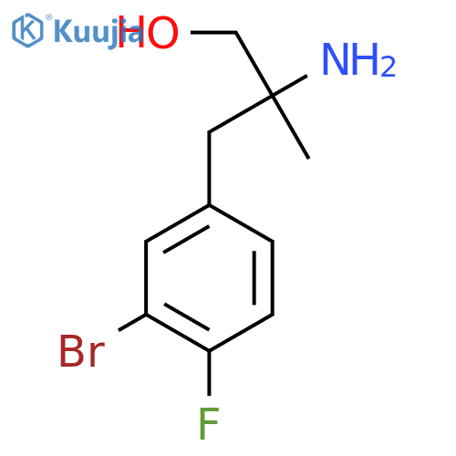 2-amino-3-(3-bromo-4-fluorophenyl)-2-methylpropan-1-ol structure