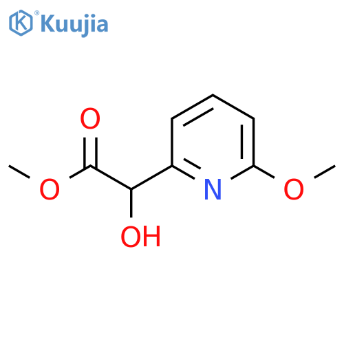 methyl 2-hydroxy-2-(6-methoxypyridin-2-yl)acetate structure