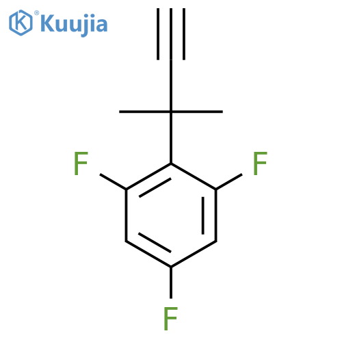 1,3,5-trifluoro-2-(2-methylbut-3-yn-2-yl)benzene structure
