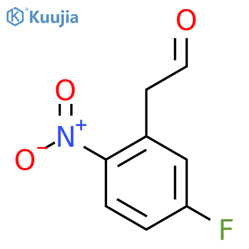 2-(5-fluoro-2-nitrophenyl)acetaldehyde structure