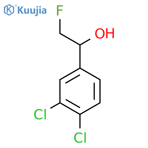 1-(3,4-dichlorophenyl)-2-fluoroethan-1-ol structure