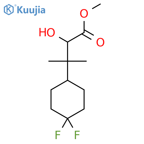 methyl 3-(4,4-difluorocyclohexyl)-2-hydroxy-3-methylbutanoate structure