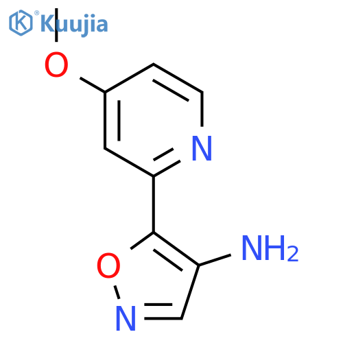 5-(4-methoxypyridin-2-yl)-1,2-oxazol-4-amine structure