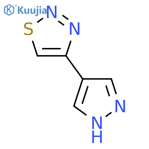 4-(1H-pyrazol-4-yl)-1,2,3-thiadiazole structure