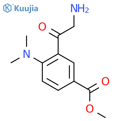 methyl 3-(2-aminoacetyl)-4-(dimethylamino)benzoate structure