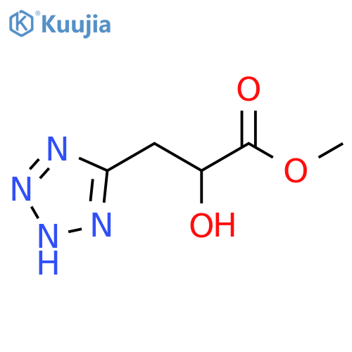 methyl 2-hydroxy-3-(1H-1,2,3,4-tetrazol-5-yl)propanoate structure