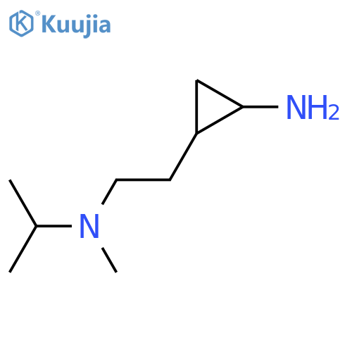 2-{2-methyl(propan-2-yl)aminoethyl}cyclopropan-1-amine structure