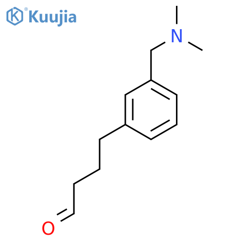 4-{3-(dimethylamino)methylphenyl}butanal structure