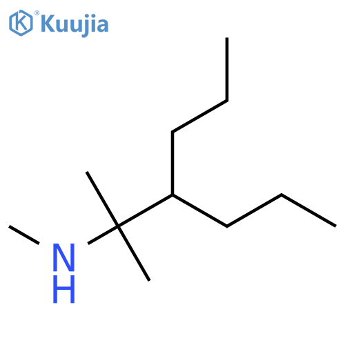 methyl(2-methyl-3-propylhexan-2-yl)amine structure