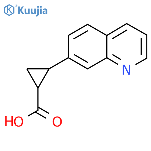 2-(quinolin-7-yl)cyclopropane-1-carboxylic acid structure