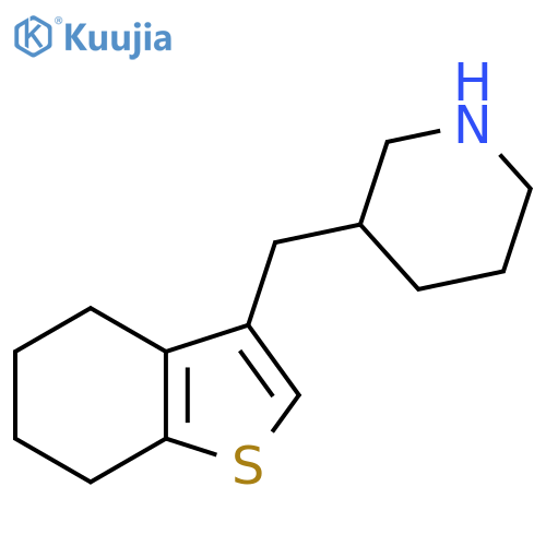3-(4,5,6,7-tetrahydro-1-benzothiophen-3-yl)methylpiperidine structure