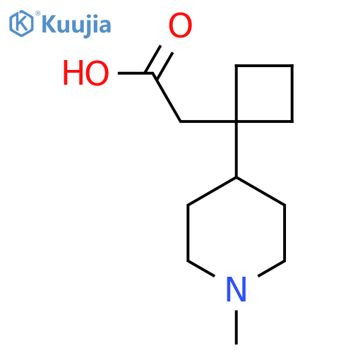 2-1-(1-methylpiperidin-4-yl)cyclobutylacetic acid structure