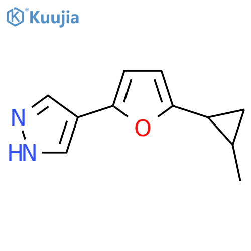 4-5-(2-methylcyclopropyl)furan-2-yl-1H-pyrazole structure
