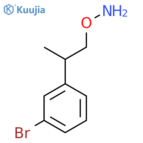 O-2-(3-bromophenyl)propylhydroxylamine structure
