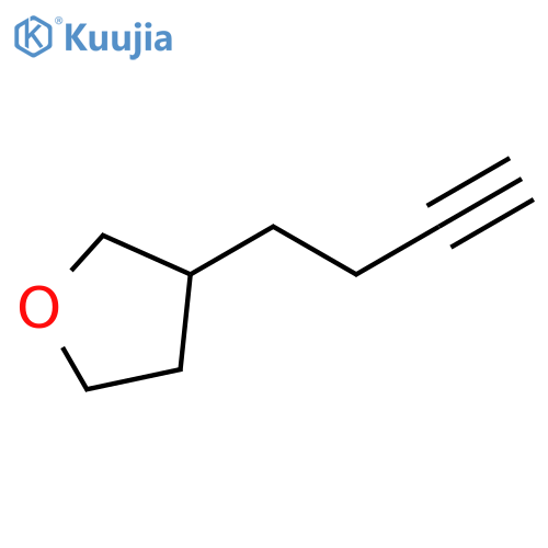 3-(but-3-yn-1-yl)oxolane structure