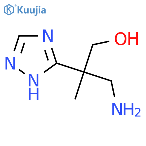 3-amino-2-methyl-2-(1H-1,2,4-triazol-3-yl)propan-1-ol structure