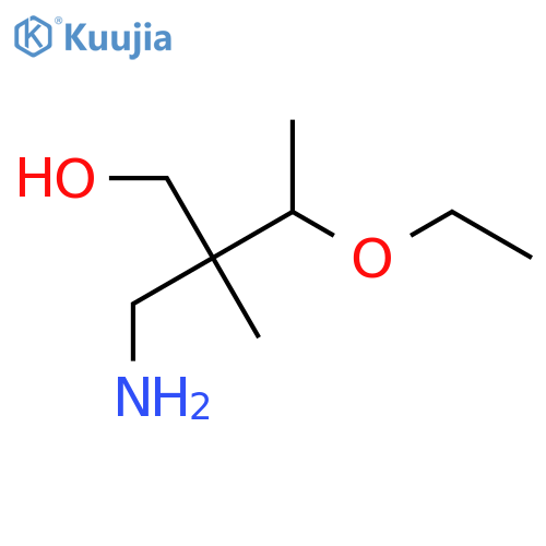 2-(aminomethyl)-3-ethoxy-2-methylbutan-1-ol structure